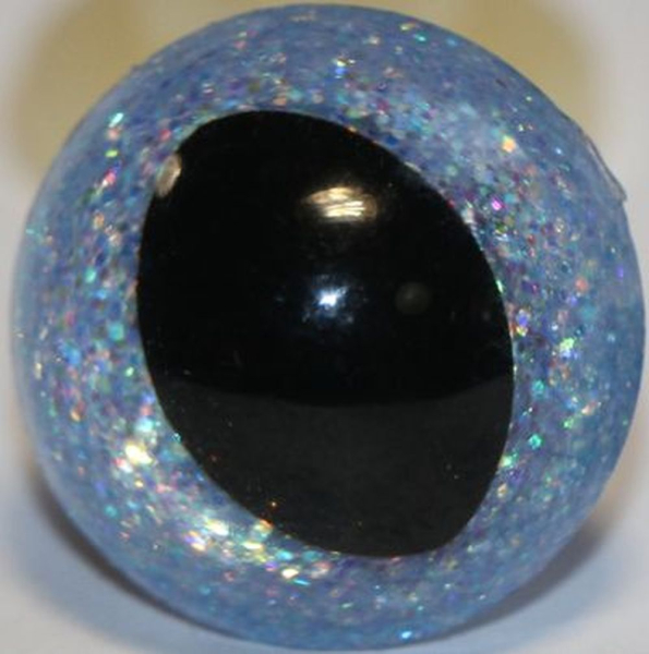 Katzenaugen Drachenaugen Glitzer Glitter Babyblau