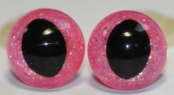 Katzenaugen Drachenaugen Glitzer Glitter Pink_2
