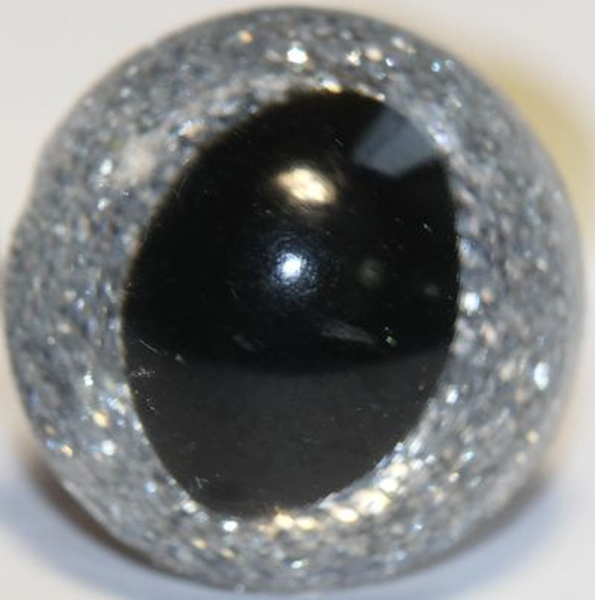 Katzenaugen Drachenaugen Glitzer Glitter Silber