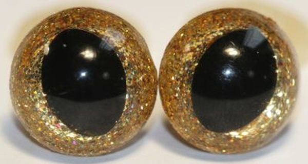 Katzenaugen Drachenaugen Glitter Glitzer Gold_2