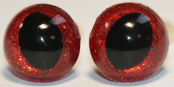 Katzenaugen Drachenaugen Glitzer Feuerrot_2