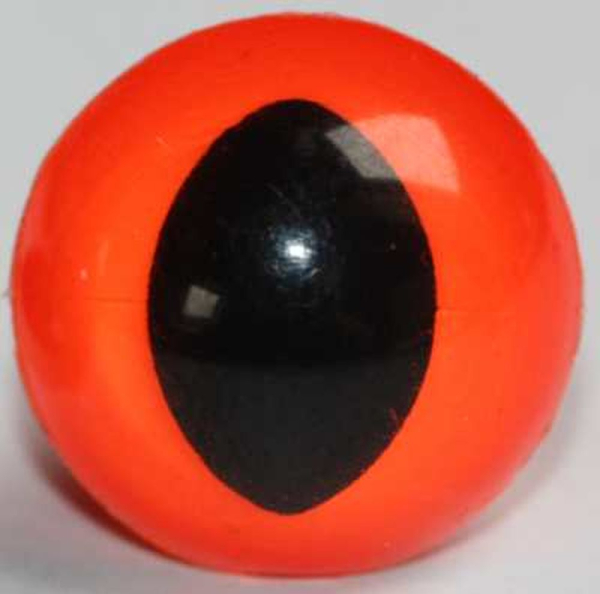 Katzenaugen Drachenaugen Sicherheitsaugen Neon orange