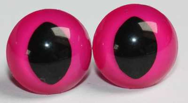 Katzenaugen Drachenaugen Sicherheitsaugen Neon pink_2