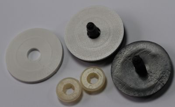 1 Paar Sicherheitsaugen 35 mm Knopfaugen schwarz durchgefärbt rund