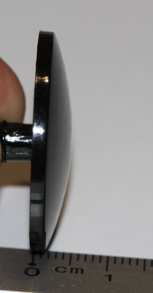 1 Paar Sicherheitsaugen 30 mm Knopfaugen schwarz durchgefärbt rund