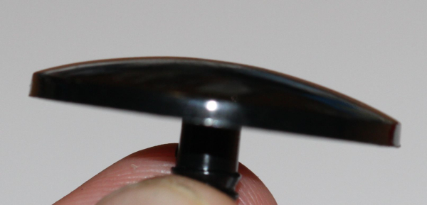 1 Paar Sicherheitsaugen 30 mm Knopfaugen schwarz durchgefärbt rund
