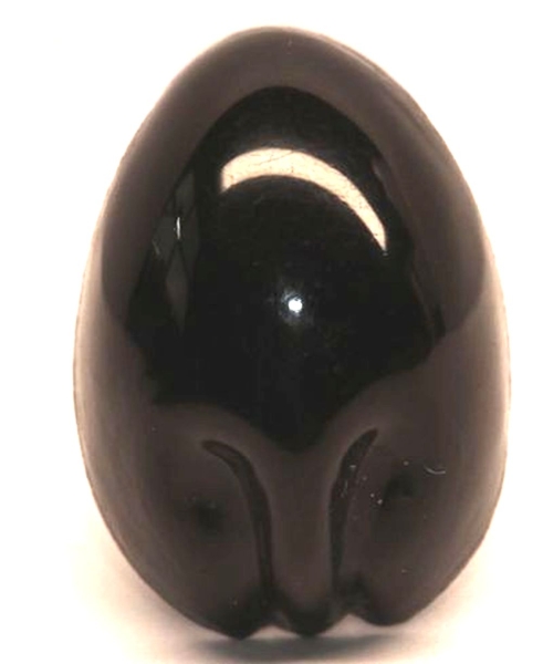 Sicherheitsnase 11 mm x 16 mm Koala hart schwarz glänzend mit Sicherheitsscheibe