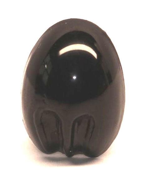 Sicherheitsnase 9 mm x 13 mm Koala hart schwarz glänzend mit Sicherheitsscheibe