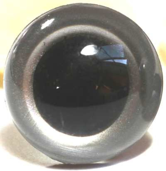 Sicherheitsaugen Silber metallic