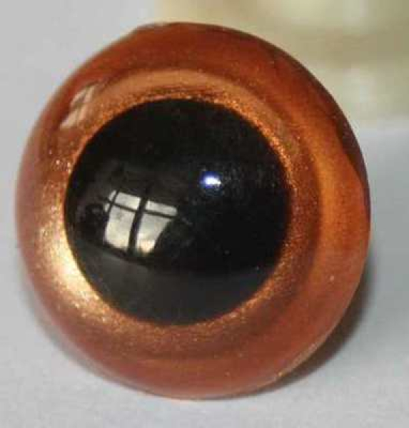 Sicherheitsaugen Bronze metallic