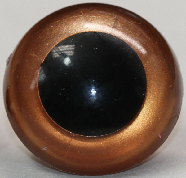 Sicherheitsaugen Zimt metallic