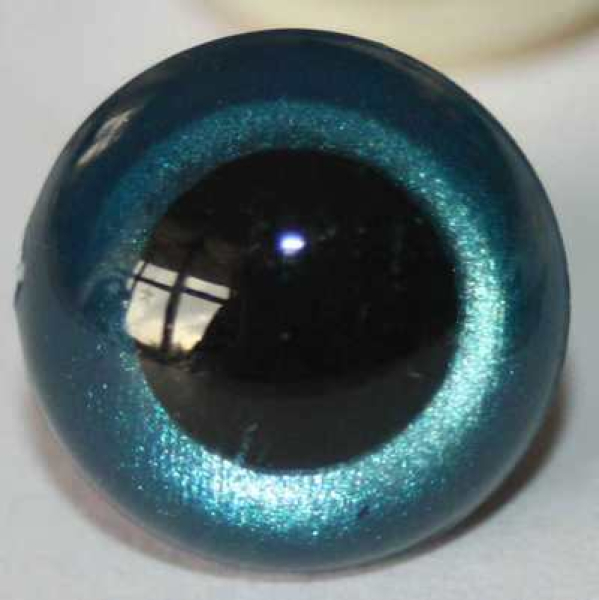Sicherheitsaugen Perlblau metallic