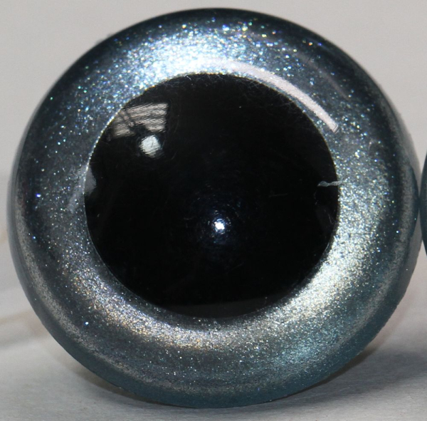 Sicherheitsaugen Eisblau metallic