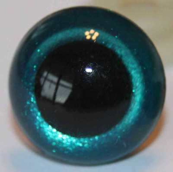 Sicherheitsaugen Türkisgrün metallic