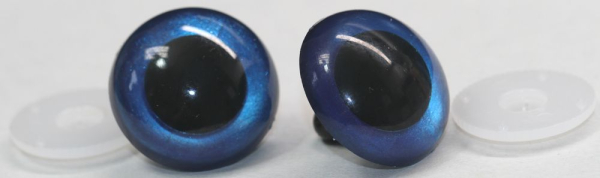 Sicherheitsaugen Blau metallic 2