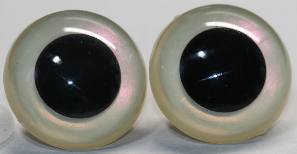 1 Paar Sicherheitsaugen perlmutt metallic violetter Schimmer