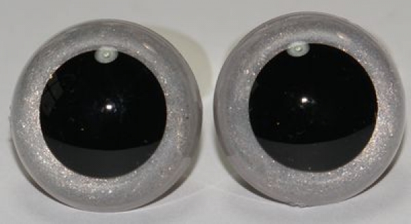 1 Paar Sicherheitsaugen perlmutt irisierend metallic