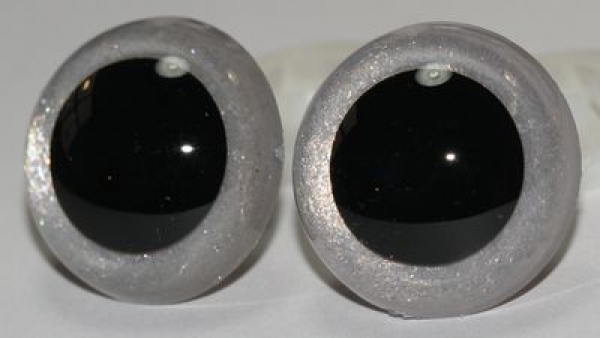 1 Paar Sicherheitsaugen perlmutt irisierend metallic
