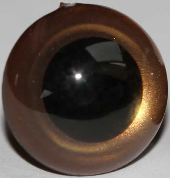 Sicherheitsaugen Goldbraun metallic