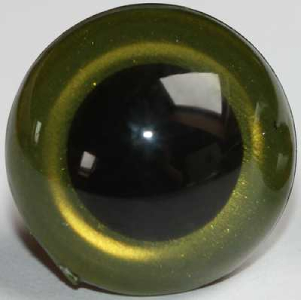 Sicherheitsaugen Grün-Gelb metallic