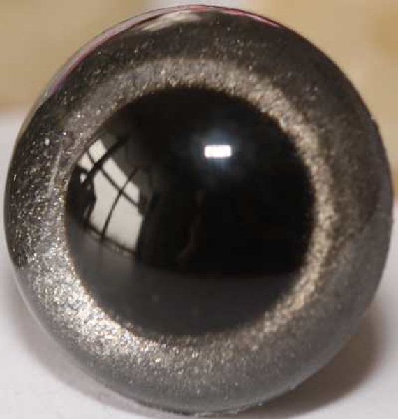 Sicherheitsaugen Edelstahl metallic