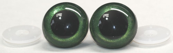 Sicherheitsaugen Tannengrün metallic 2