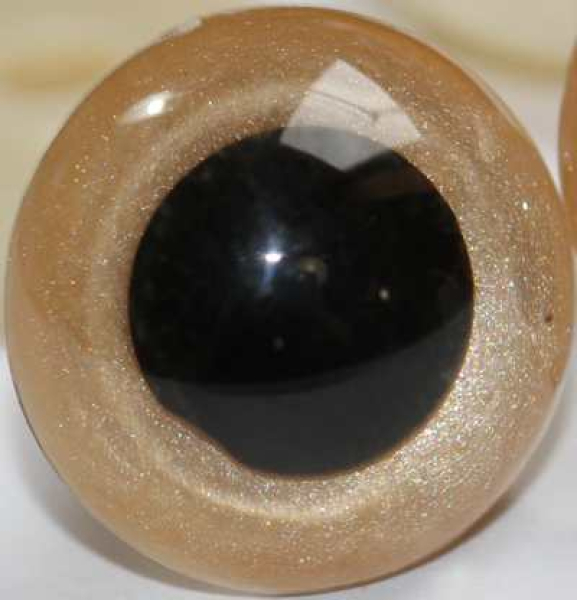Sicherheitsaugen sand metallic