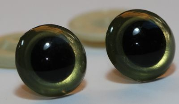 1 Paar Sicherheitsaugen Citrine Gold metallic
