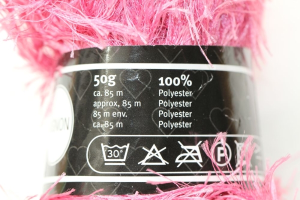 Wolle Mignon 50 g 100 % Polyester Farbe pink