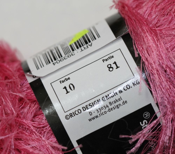 Wolle Mignon 50 g 100 % Polyester Farbe pink