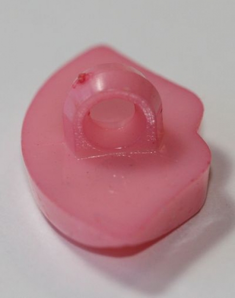 1 Mund rosa zum Annähen 13 mm x 25 mm