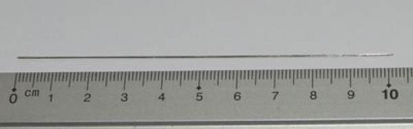 1 Nadel 10,2 cm zum Perlenfädeln große Öffnung - sehr biegsam