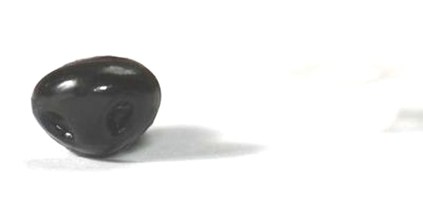Sicherheitsnase 8 x 5 mm Nager Nagetier hart schwarz glänzend mit Sicherheitsscheibe