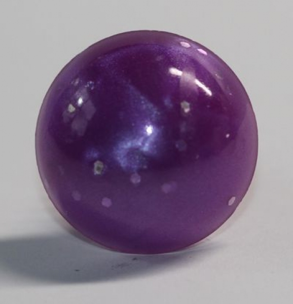 Sicherheitsnase 18 mm rund Perlviolett Glitter mit Sicherheitsscheibe