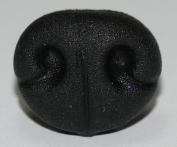 Sicherheitsnase 16 mm x 13 mm Hund Soft schwarz Softnase mit Sicherheitsscheibe