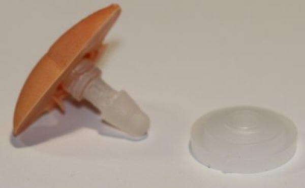 Sicherheitsnase 25 mm x 17 mm Katze Soft haut Softnase mit Sicherheitsscheibe