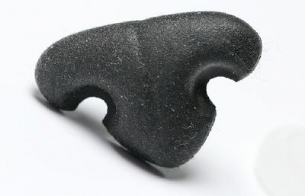 Sicherheitsnase 20 mm x 19 mm Katze Soft schwarz Softnase mit Sicherheitsscheibe
