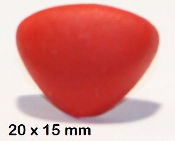 Sicherheitsnase dreieckig Soft rot Softnase mit Sicherheitsscheibe