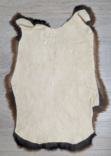 Kaninchenfell braun schwarz Lohkaninchen Nr. 9
