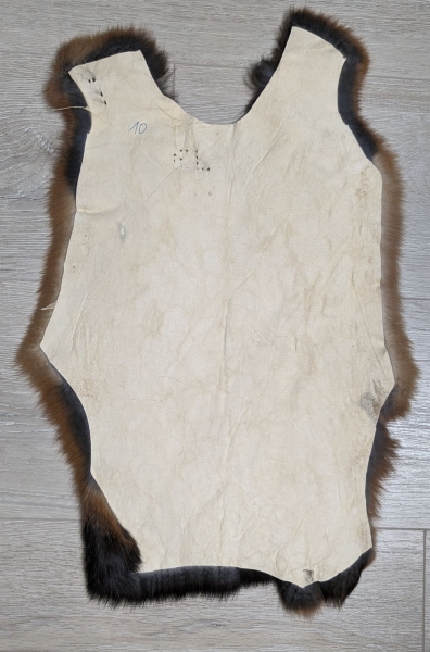 Kaninchenfell braun schwarz Lohkaninchen Nr. 10