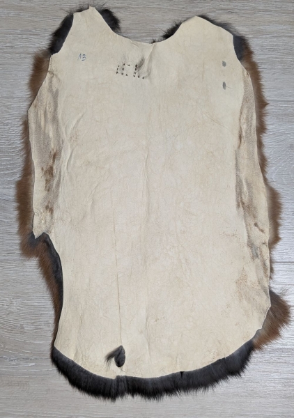 Kaninchenfell braun schwarz Lohkaninchen Nr. 13