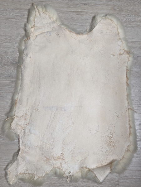 Kaninchenfell creme Satin Nr. 23