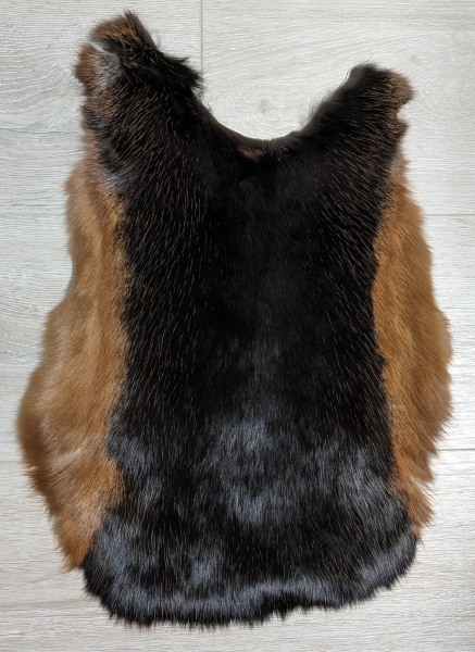 Kaninchenfell braun schwarz Lohkaninchen Nr. 37