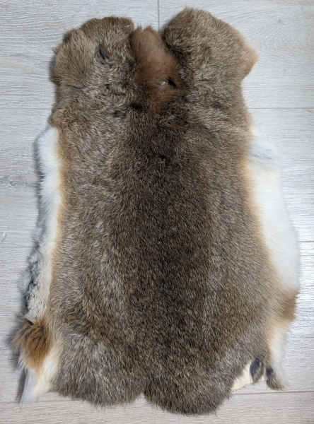 Kaninchenfell braun meliert Nr. 40