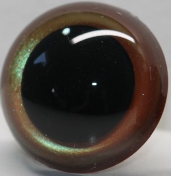 1 Paar Sicherheitsaugen Prisma Color bronze grün