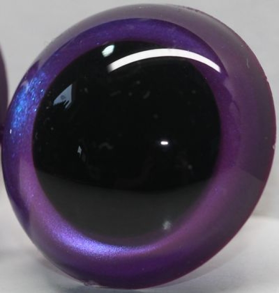 1 Paar Sicherheitsaugen Prisma Color violett blau
