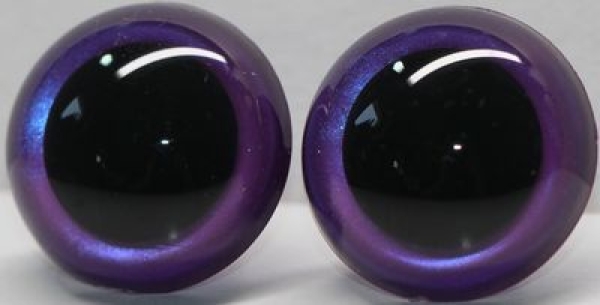 1 Paar Sicherheitsaugen Prisma Color violett blau