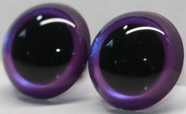 1 Paar Sicherheitsaugen Prisma Color violett blau