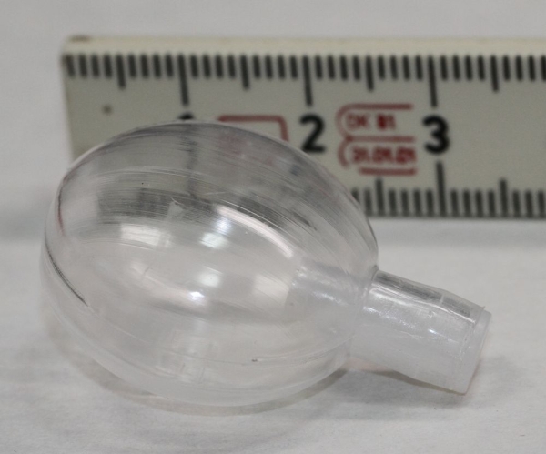 1 Stück Quietsche flach transparent 26 mm x 35 mm