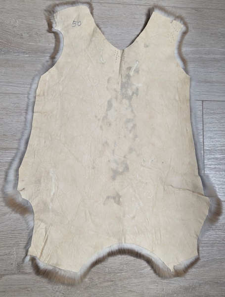 Kaninchenfell Rexkanin hellgrau braun beige Nr. 50